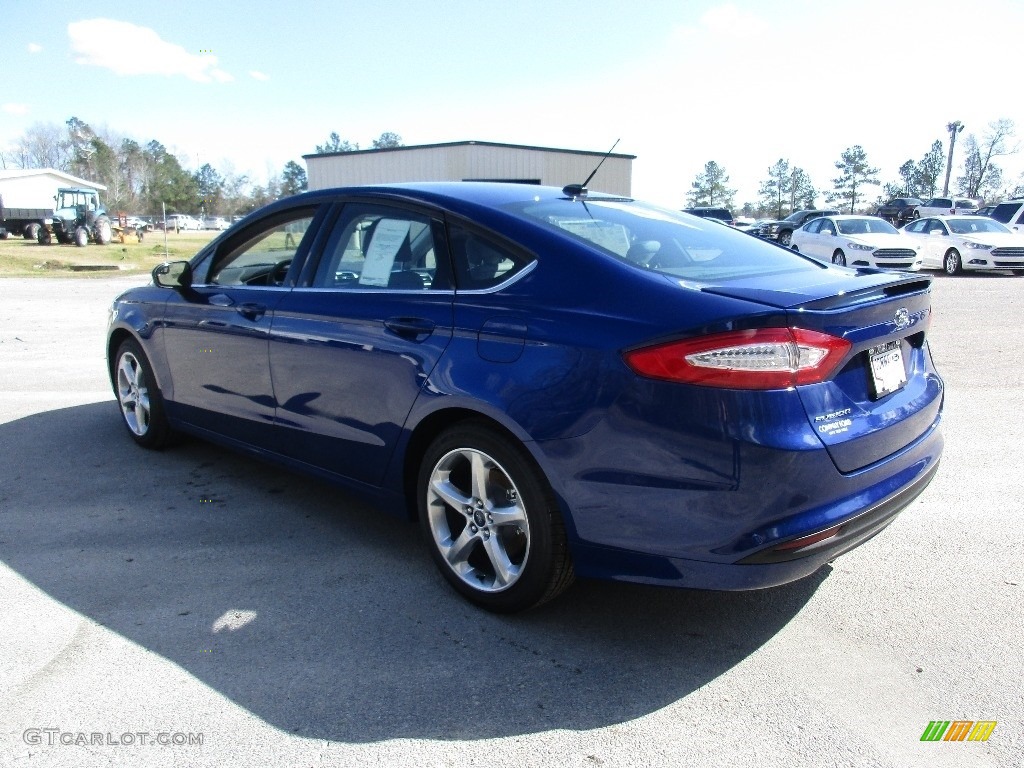 2016 Fusion S - Deep Impact Blue Metallic / Dune photo #5