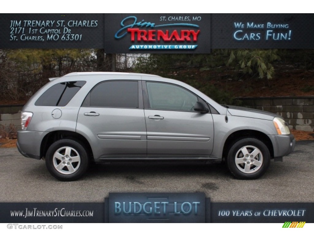 2005 Equinox LT AWD - Dark Silver Metallic / Light Gray photo #1