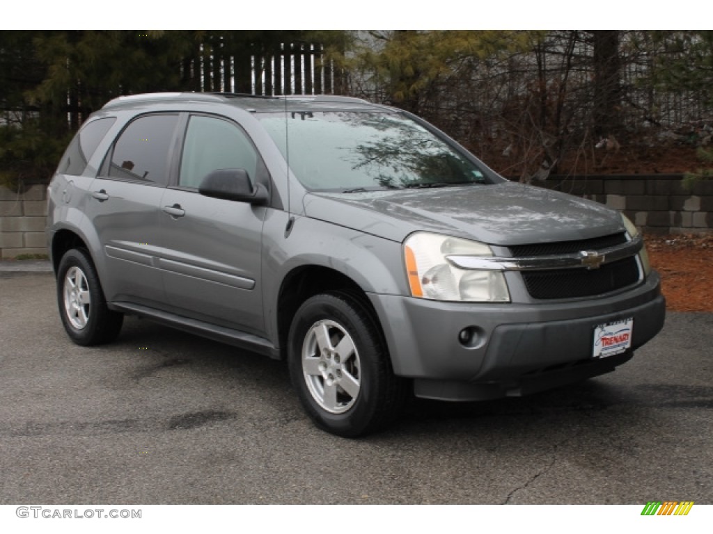 2005 Equinox LT AWD - Dark Silver Metallic / Light Gray photo #2