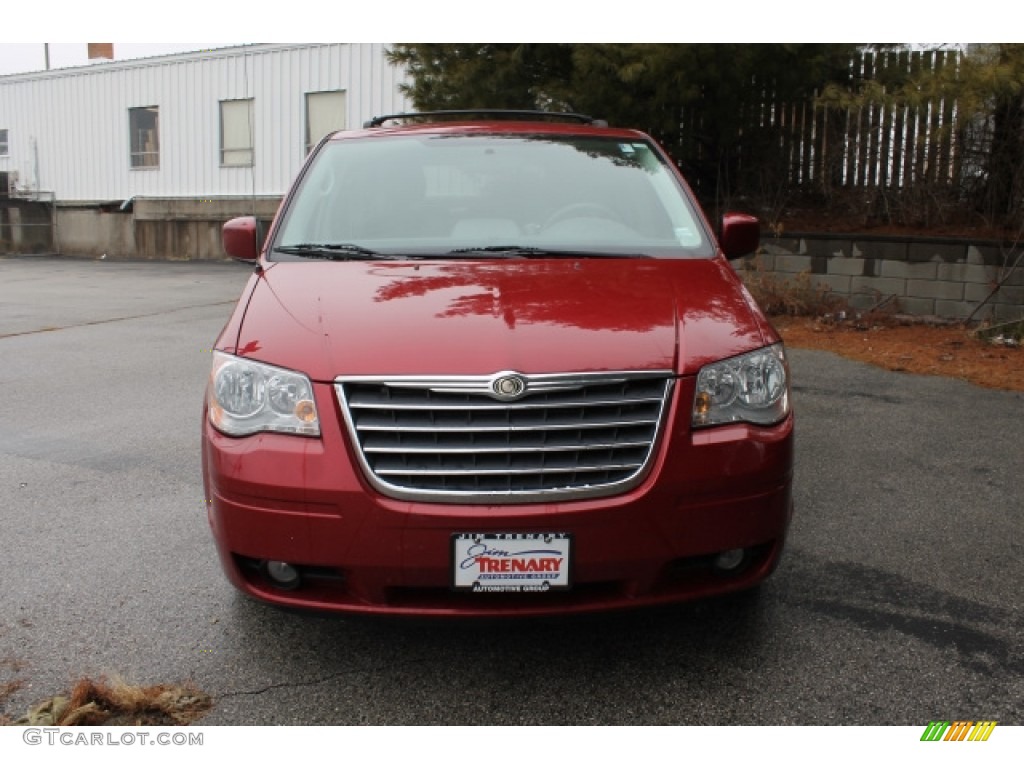 2010 Town & Country Touring - Inferno Red Crystal Pearl / Medium Slate Gray/Light Shale photo #8