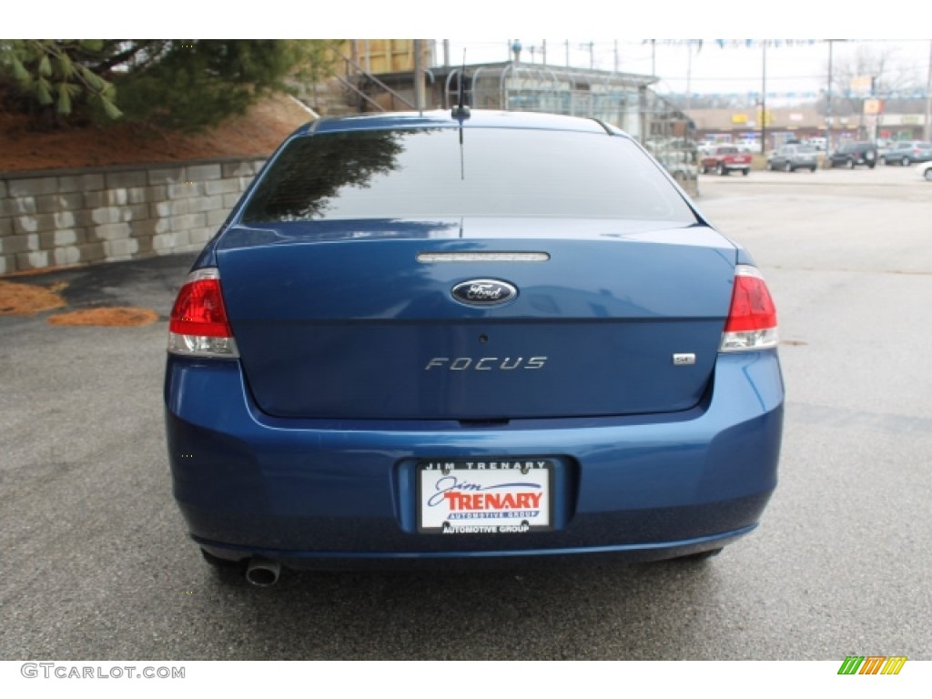 2008 Focus SE Sedan - Vista Blue Metallic / Medium Stone photo #6