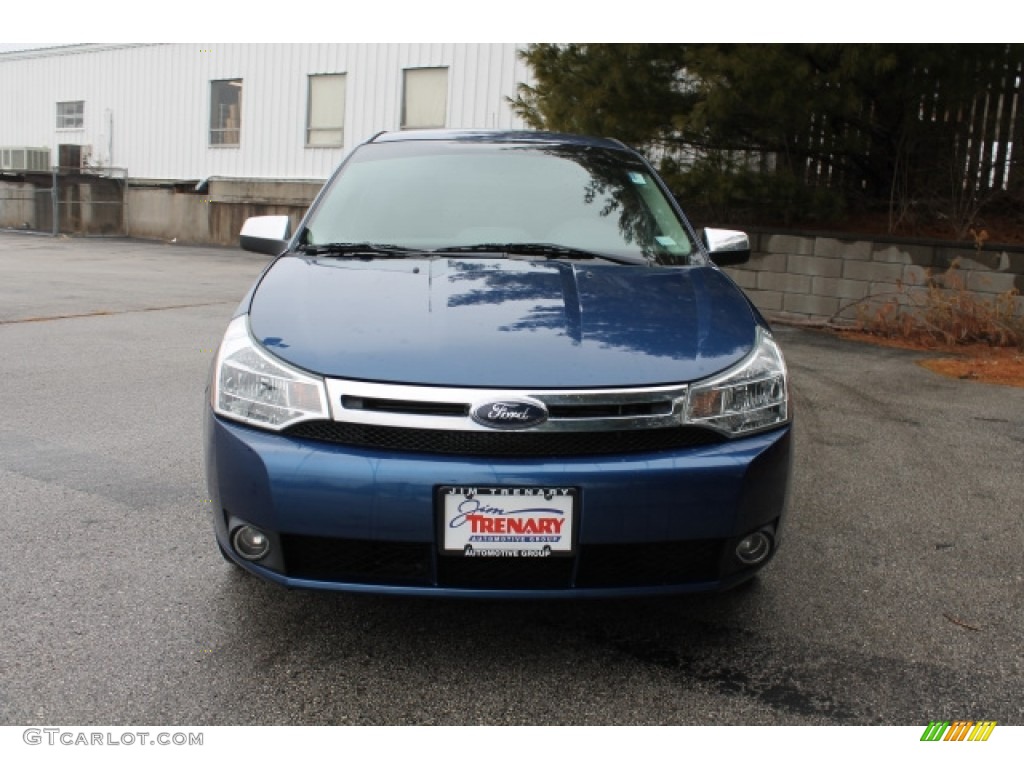 2008 Focus SE Sedan - Vista Blue Metallic / Medium Stone photo #8