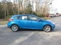 2016 Blue Candy Ford Focus SE Hatch  photo #2