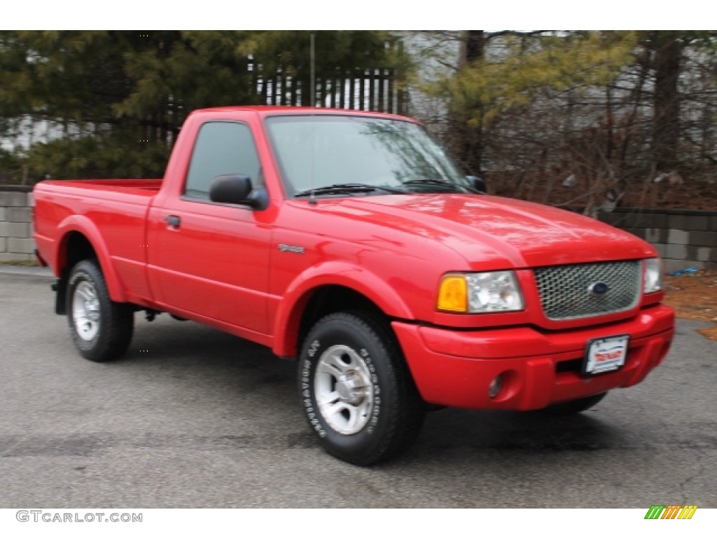 2003 Ranger Edge Regular Cab - Bright Red / Dark Graphite photo #2