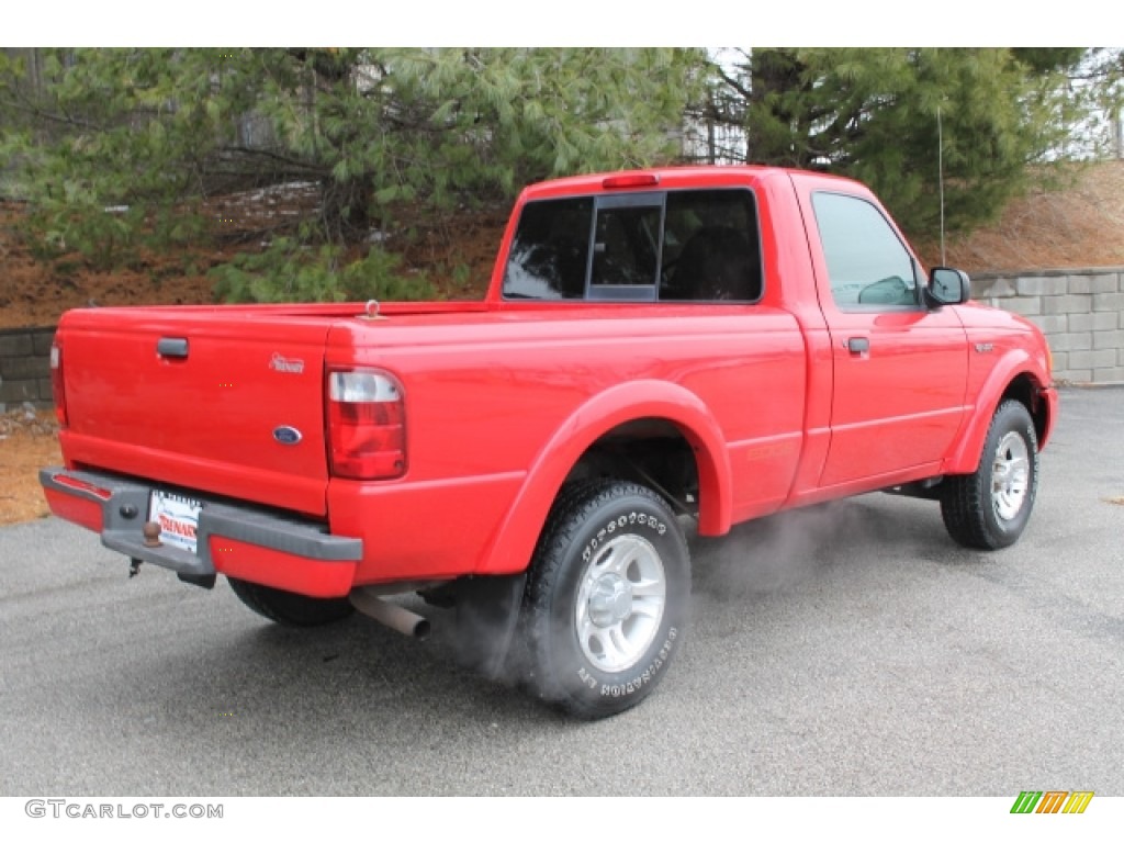 2003 Ranger Edge Regular Cab - Bright Red / Dark Graphite photo #3