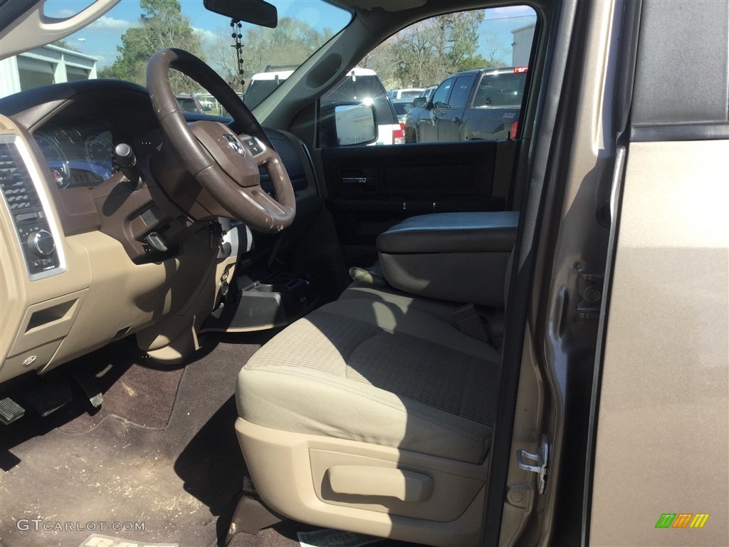 2010 Ram 1500 SLT Crew Cab - Austin Tan Pearl / Light Pebble Beige/Bark Brown photo #7