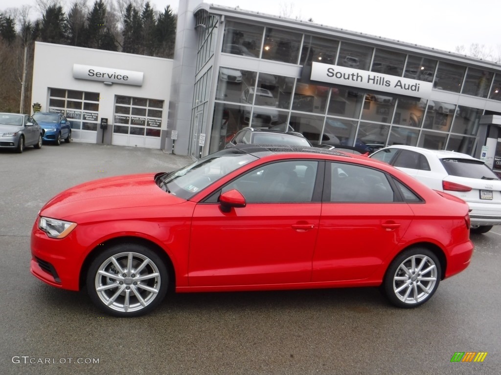 2016 A3 2.0 Premium quattro - Brilliant Red / Black photo #2