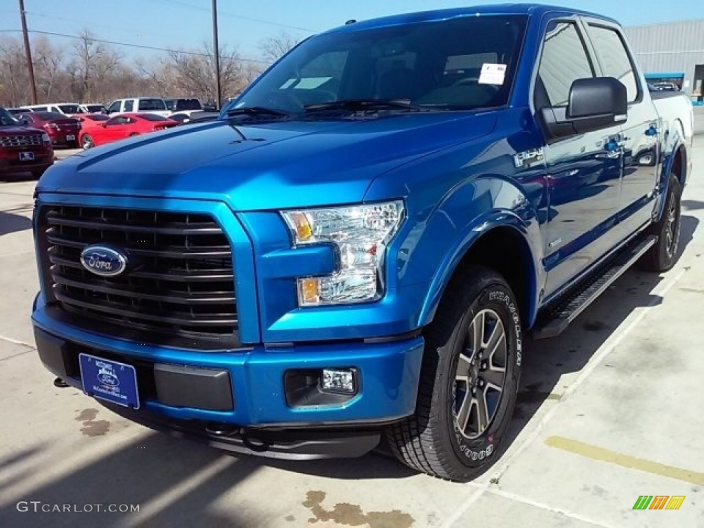 2016 F150 XLT SuperCrew 4x4 - Blue Flame / Black photo #4