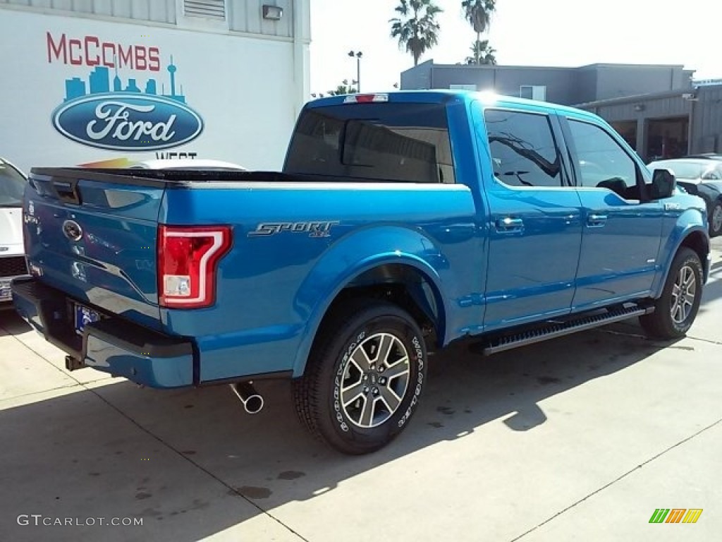 2016 F150 XLT SuperCrew 4x4 - Blue Flame / Black photo #9