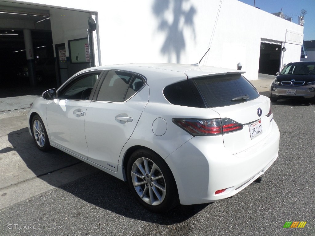 2011 CT 200h Hybrid Premium - Starfire White Pearl / Black photo #4