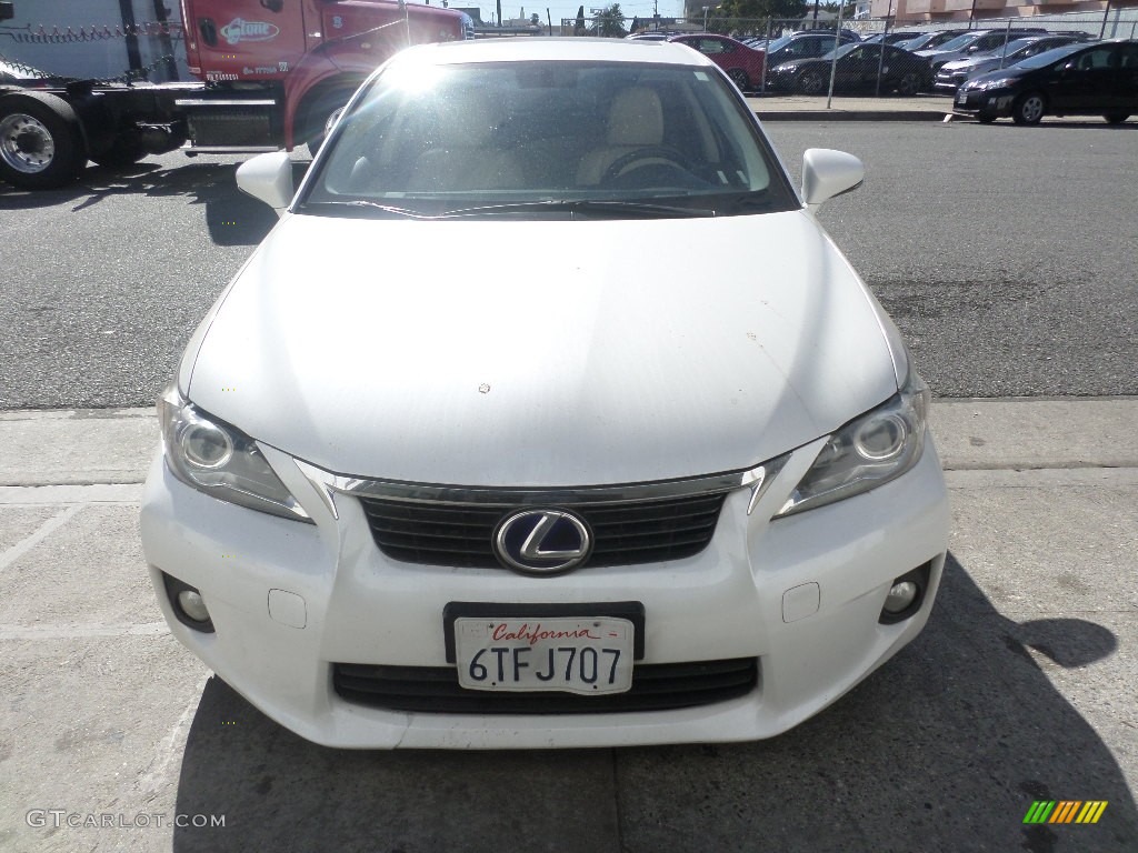 2011 CT 200h Hybrid Premium - Starfire White Pearl / Black photo #6