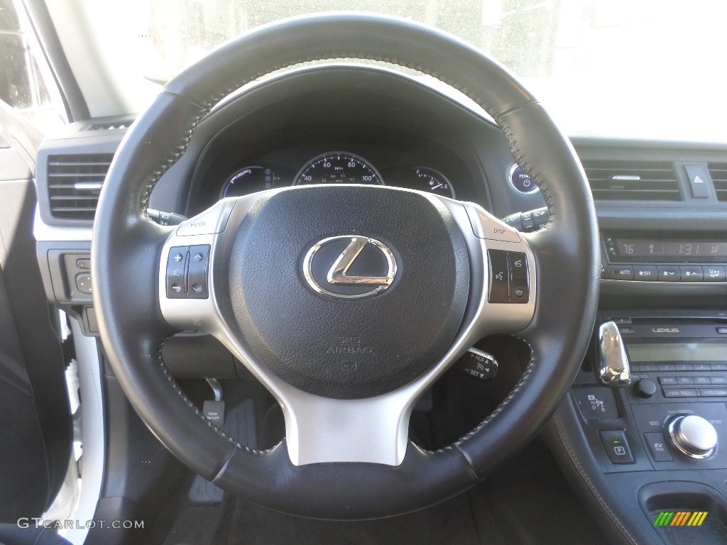 2011 CT 200h Hybrid Premium - Starfire White Pearl / Black photo #11