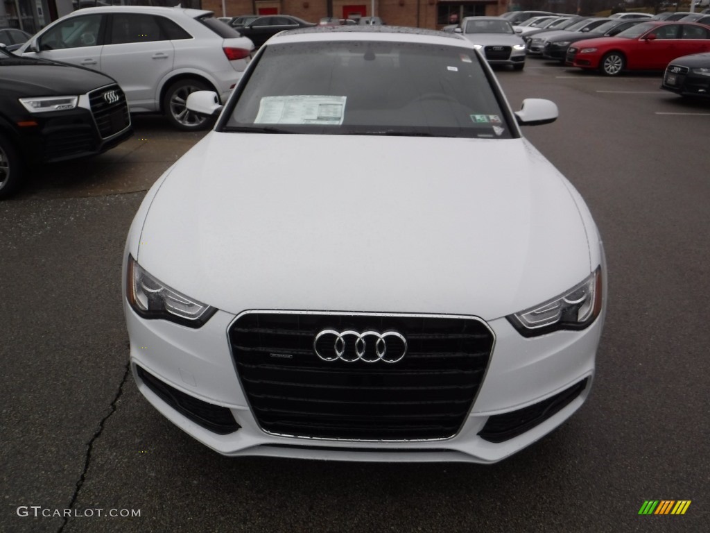 2016 A5 Premium Plus quattro Coupe - Glacier White Metallic / Chestnut Brown photo #7