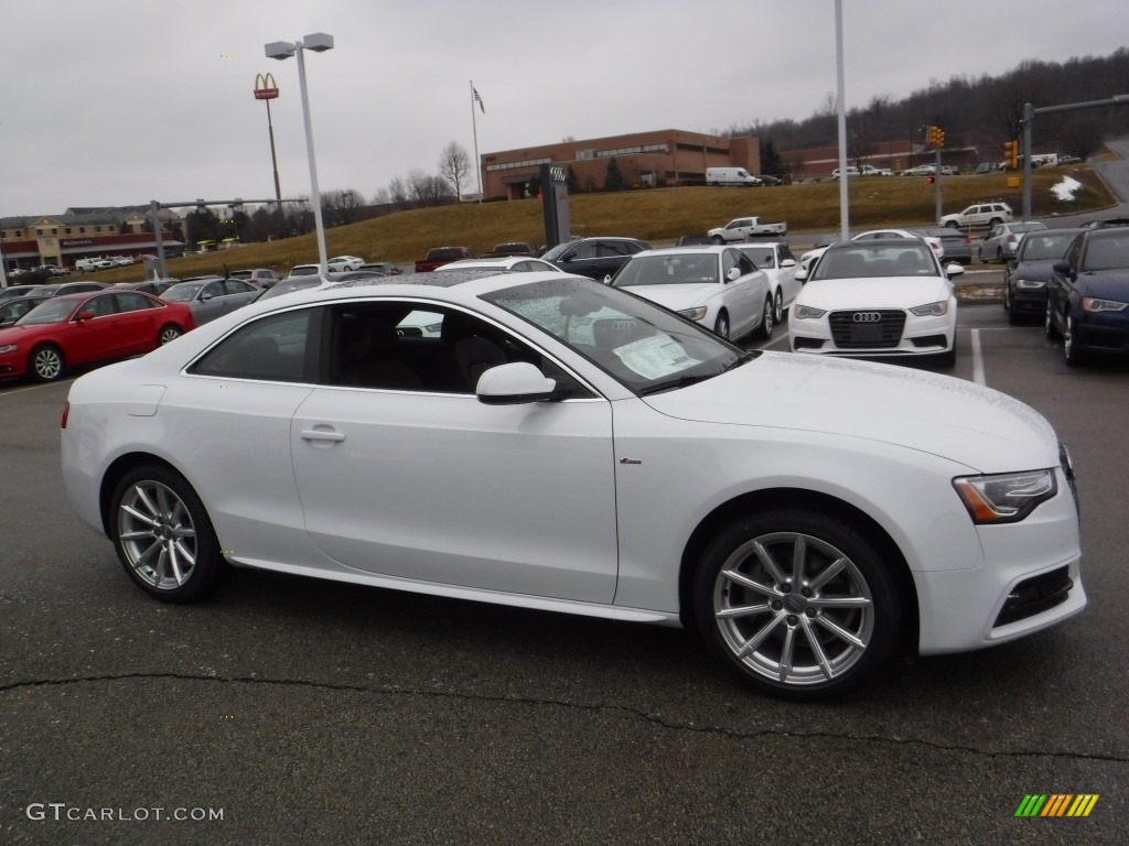 Glacier White Metallic 2016 Audi A5 Premium Plus quattro Coupe Exterior Photo #110857799