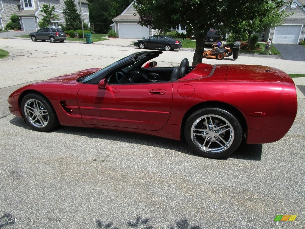 Magnetic Red II Metallic 2002 Chevrolet Corvette Convertible Exterior Photo #110858324