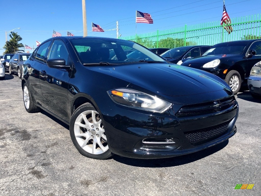 Pitch Black 2014 Dodge Dart SXT Exterior Photo #110858690
