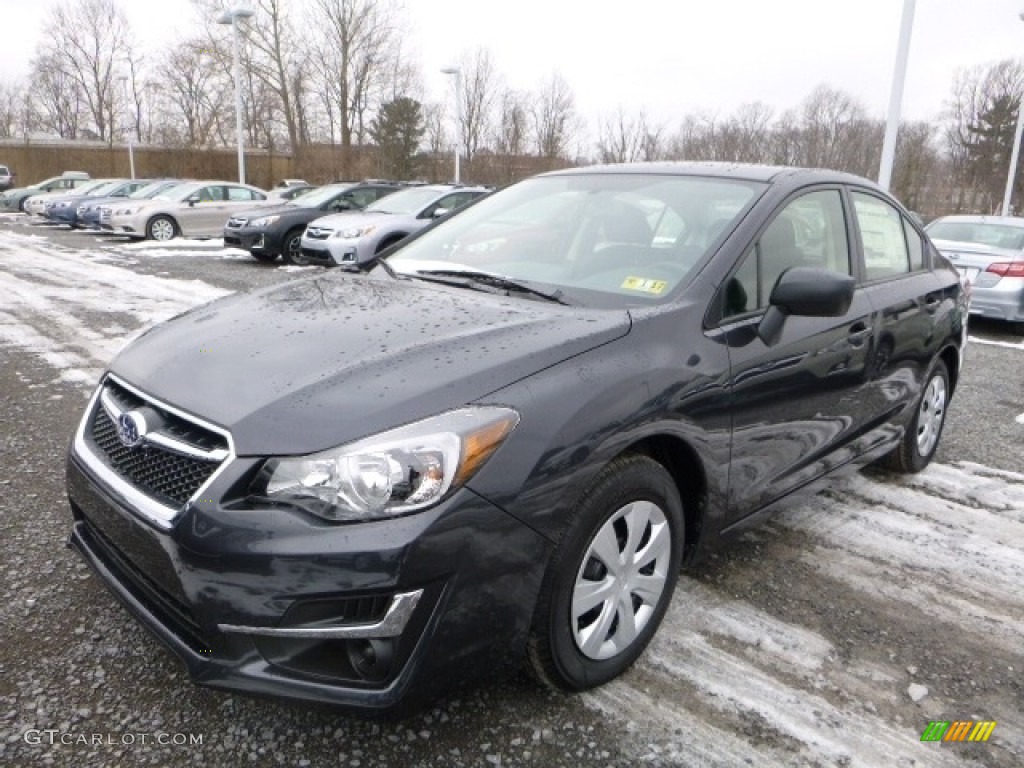 2016 Impreza 2.0i 4-door - Dark Gray Metallic / Black photo #11