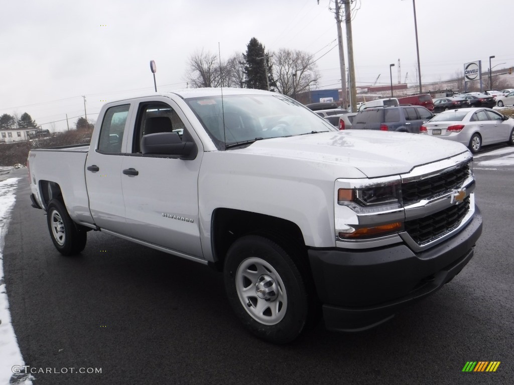 2016 Silverado 1500 WT Double Cab 4x4 - Silver Ice Metallic / Dark Ash/Jet Black photo #6