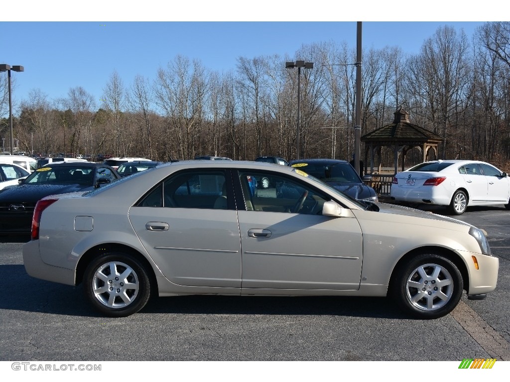 2007 CTS Sedan - Gold Mist / Cashmere photo #2
