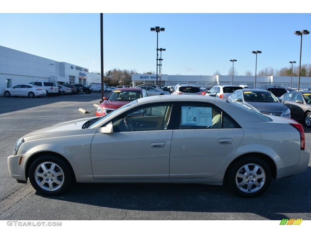 2007 CTS Sedan - Gold Mist / Cashmere photo #6