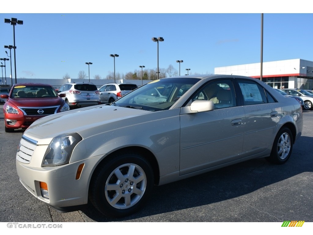 2007 CTS Sedan - Gold Mist / Cashmere photo #7