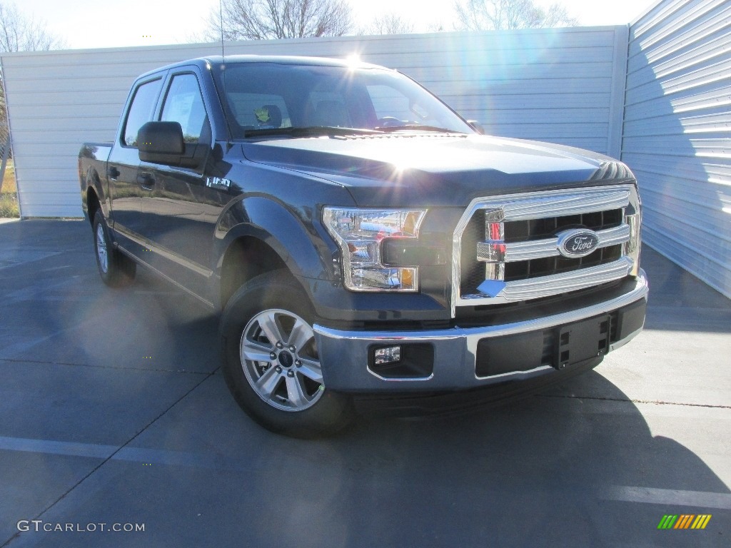 2016 F150 XLT SuperCrew - Blue Jeans / Medium Earth Gray photo #1