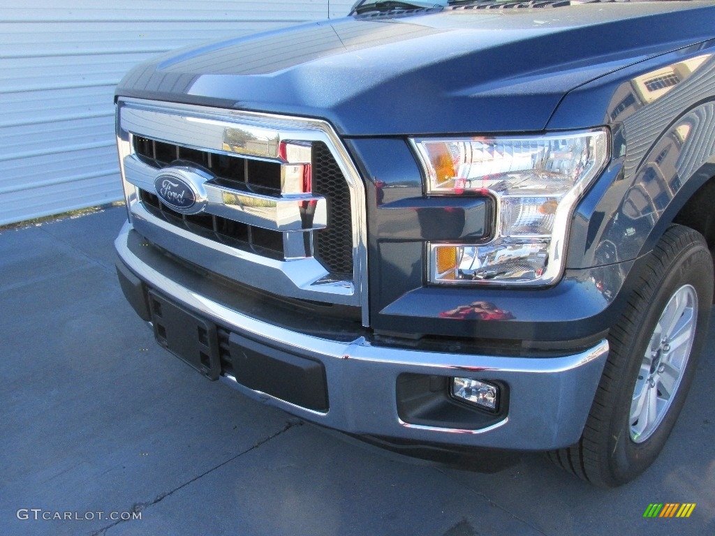 2016 F150 XLT SuperCrew - Blue Jeans / Medium Earth Gray photo #10