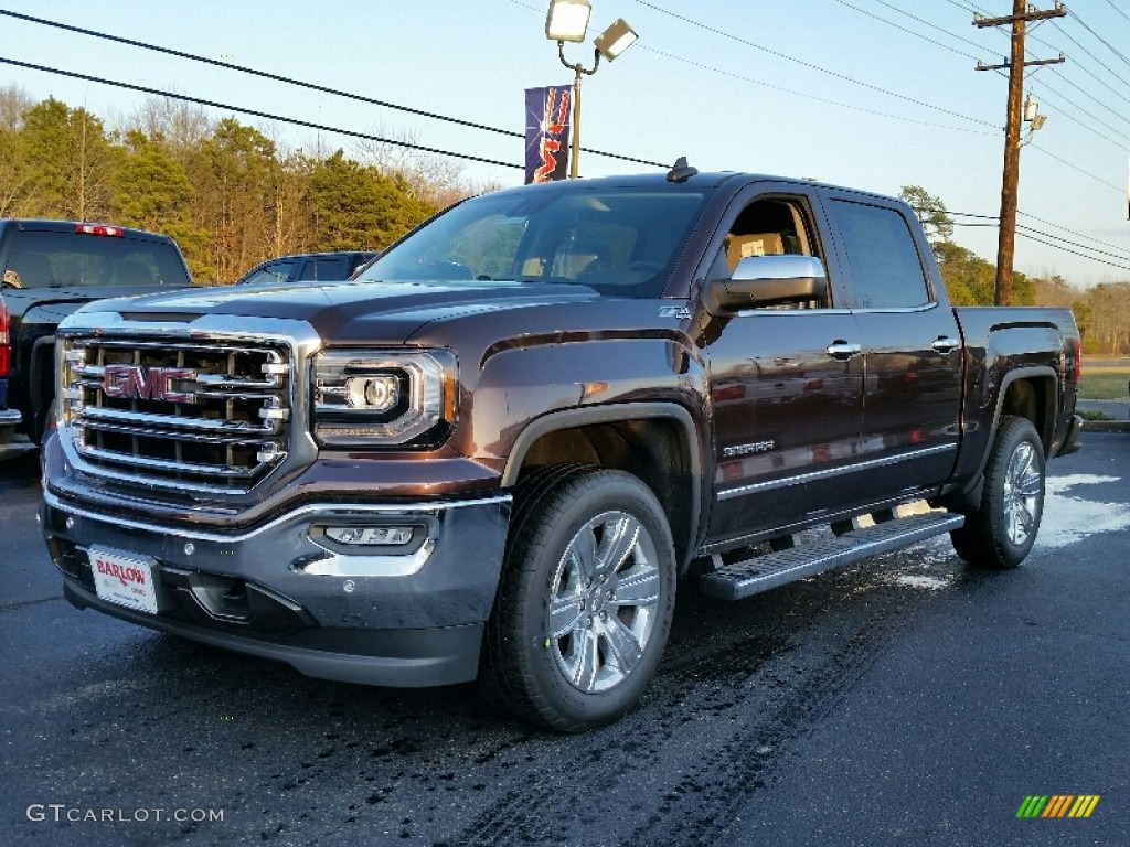 Mahogany Metallic 2016 GMC Sierra 1500 SLT Crew Cab 4WD Exterior Photo #110865188