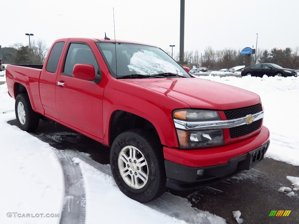 2012 Colorado LT Extended Cab 4x4 - Victory Red / Ebony photo #1
