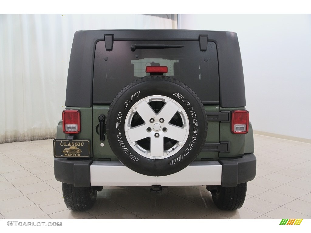 2008 Wrangler Unlimited Sahara 4x4 - Jeep Green Metallic / Dark Slate Gray/Med Slate Gray photo #17