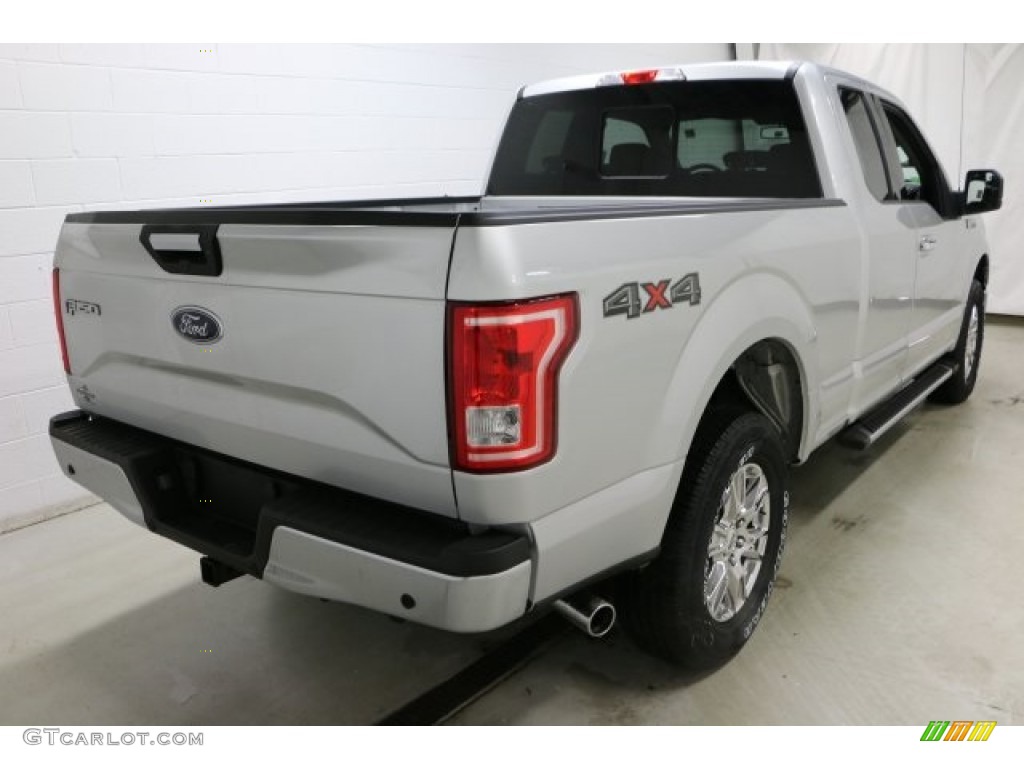 2016 F150 XLT SuperCab 4x4 - Ingot Silver / Medium Earth Gray photo #4