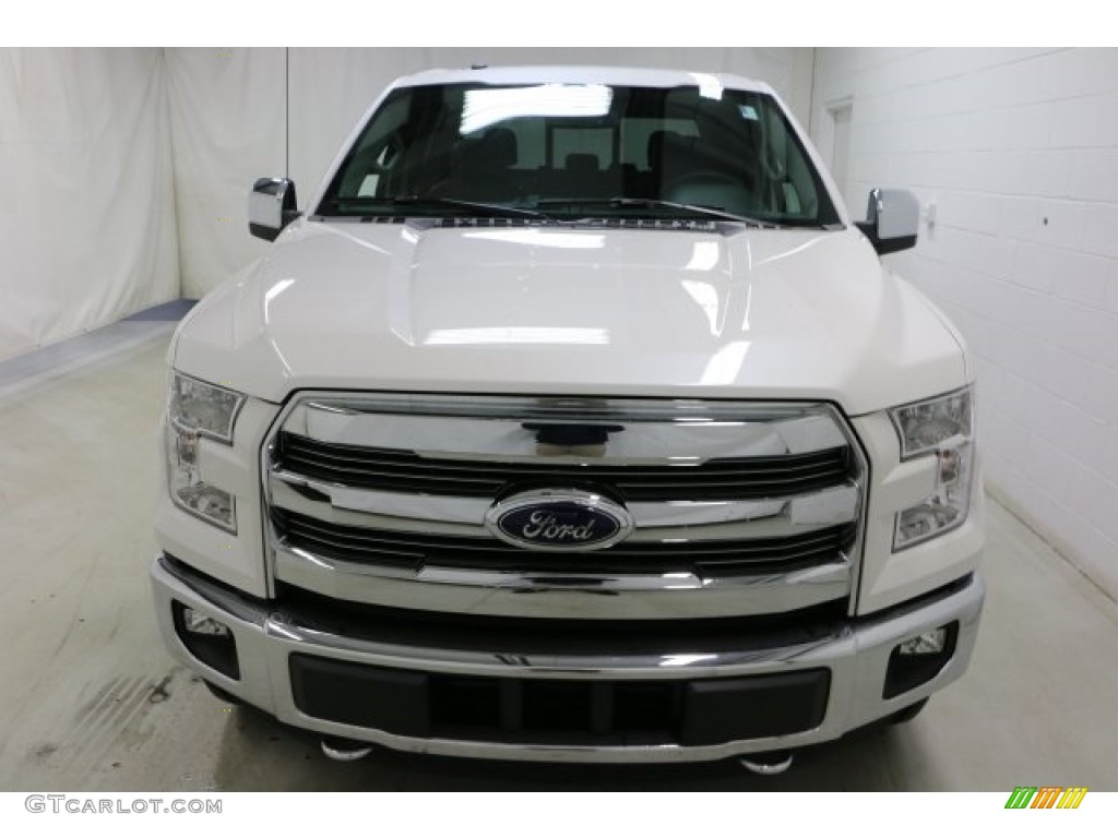 2016 F150 Lariat SuperCrew 4x4 - Oxford White / Black photo #2