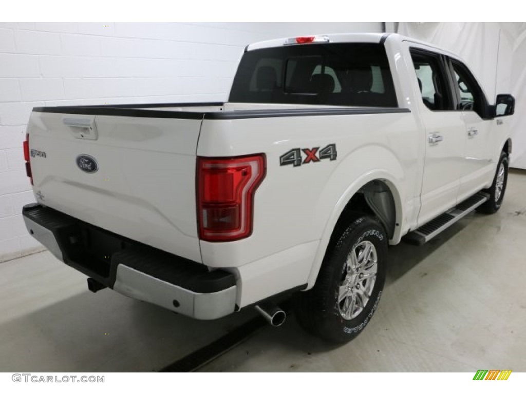 2016 F150 Lariat SuperCrew 4x4 - Oxford White / Black photo #4