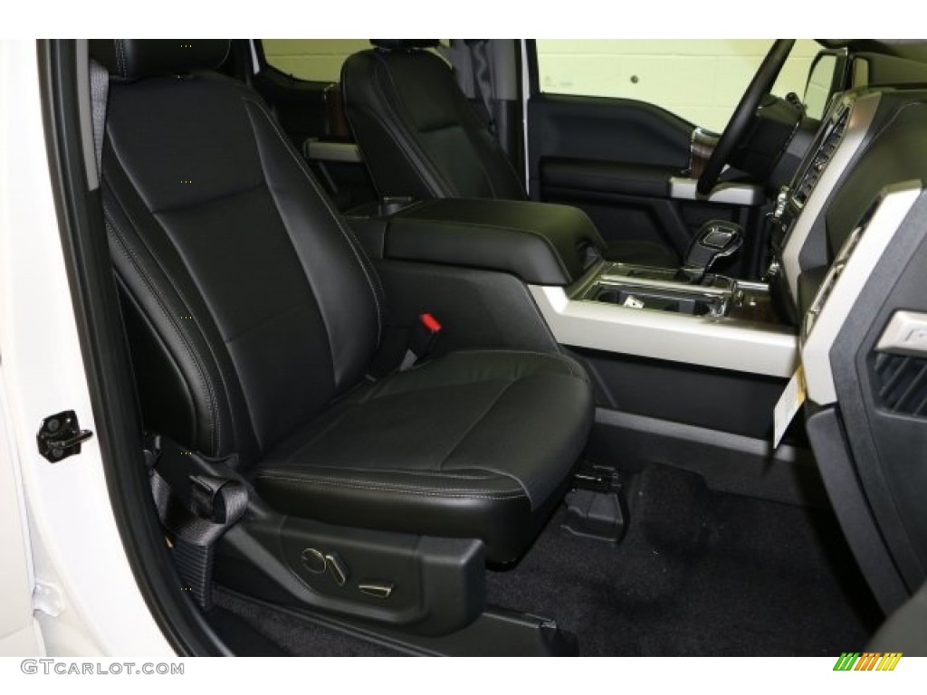 2016 F150 Lariat SuperCrew 4x4 - Oxford White / Black photo #9