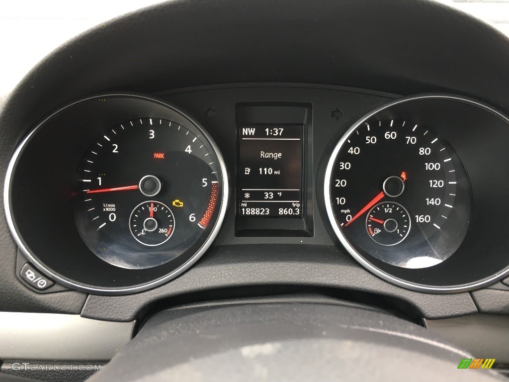 2013 Volkswagen Golf 4 Door TDI Gauges Photos