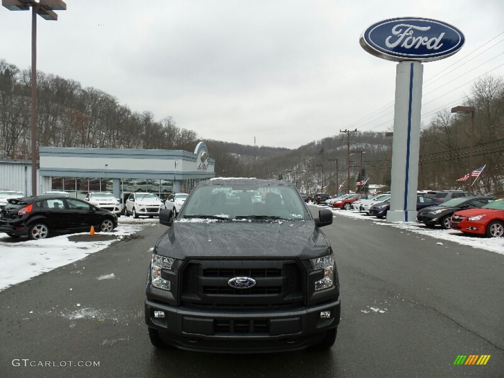 2016 F150 XL SuperCab 4x4 - Magnetic / Medium Earth Gray photo #3