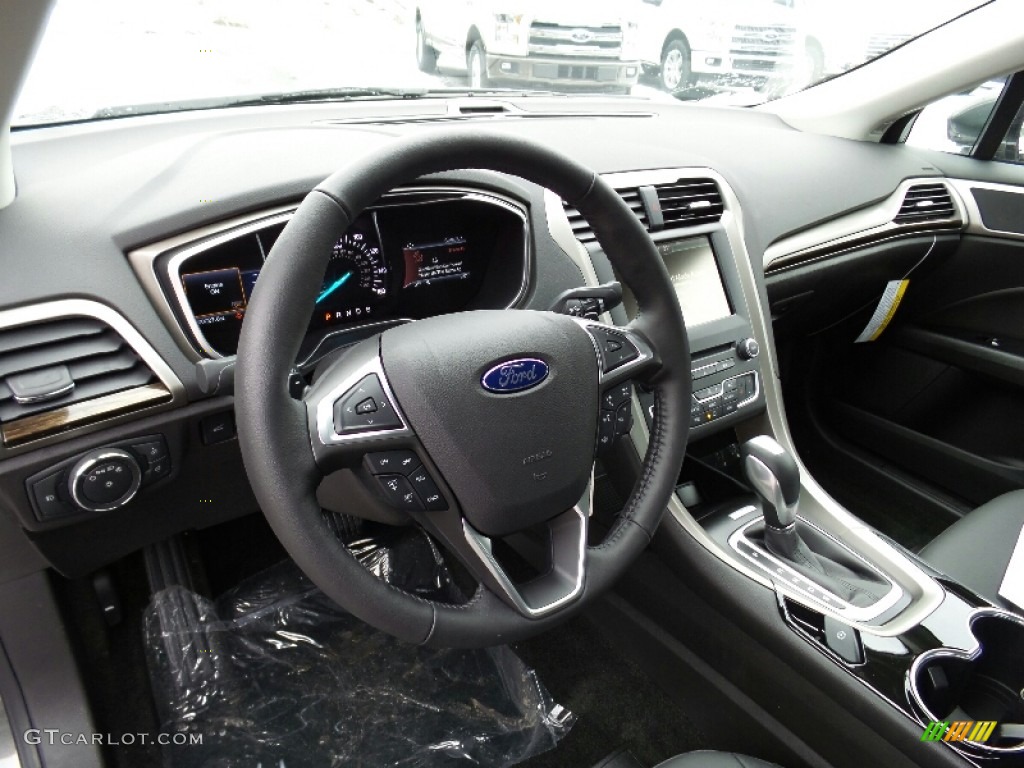 2016 Fusion SE AWD - Magnetic Metallic / Charcoal Black photo #15