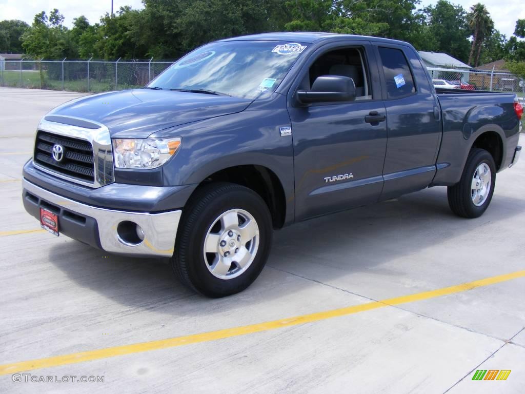 2008 Tundra SR5 Double Cab - Slate Gray Metallic / Graphite Gray photo #7