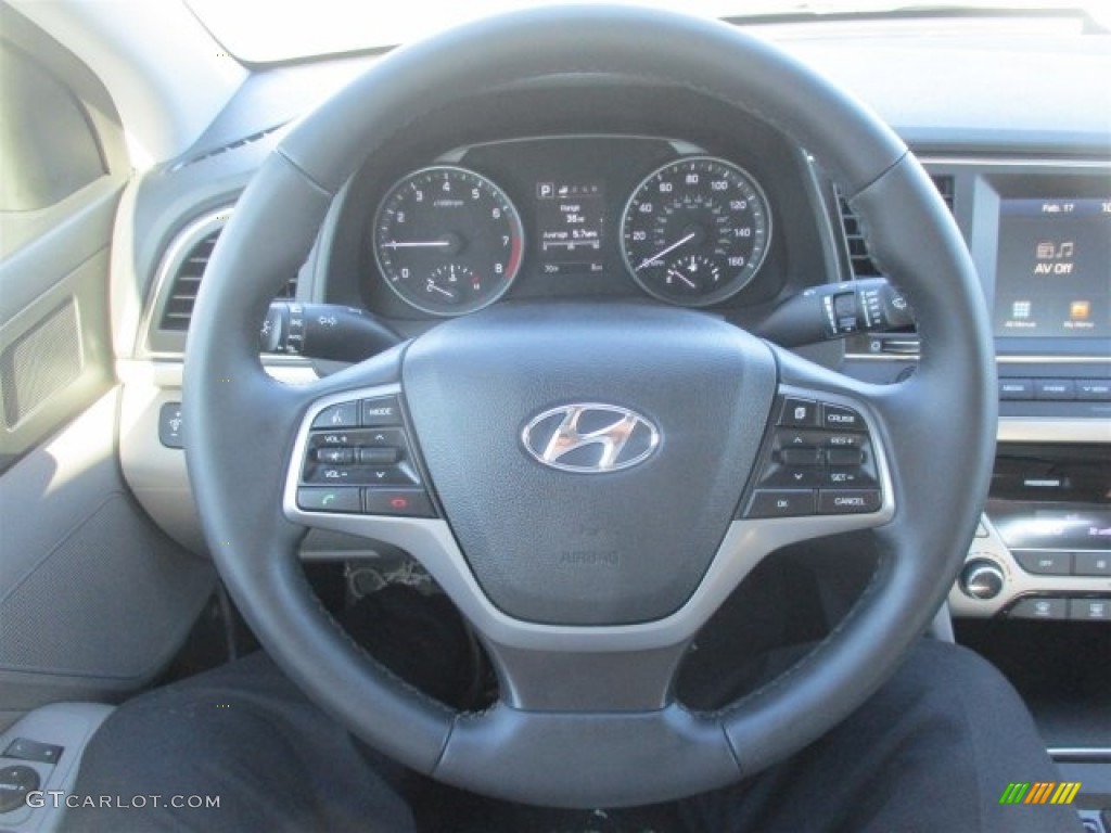 2017 Elantra Limited - Black / Gray photo #4