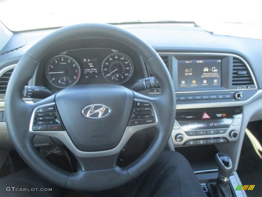 2017 Elantra Limited - Black / Gray photo #7
