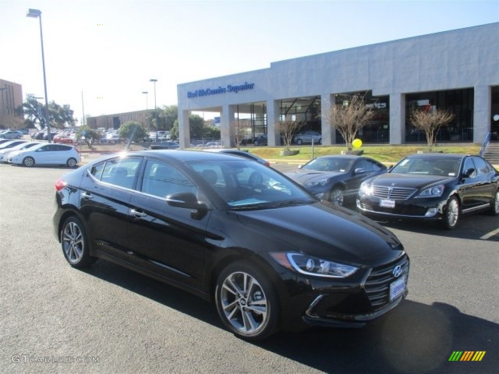 2017 Elantra Limited - Black / Gray photo #12