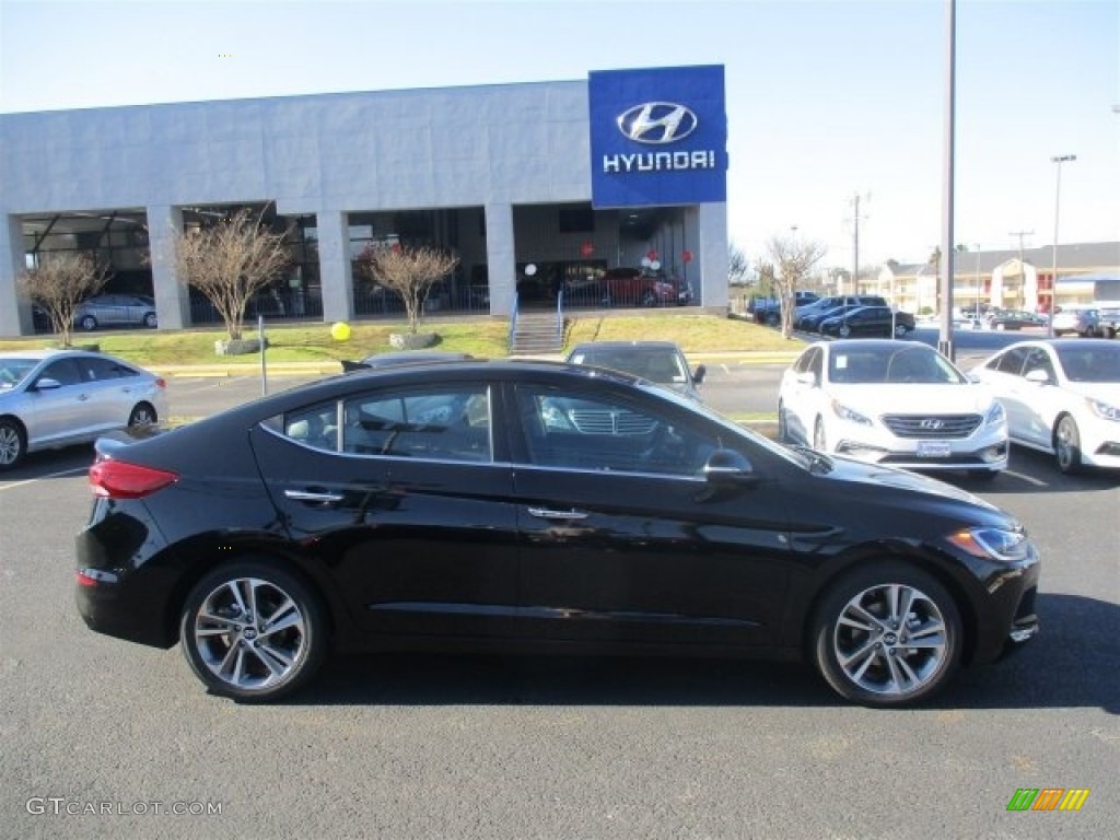 2017 Elantra Limited - Black / Gray photo #13