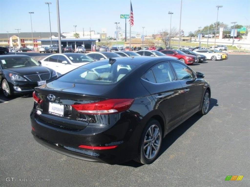 2017 Elantra Limited - Black / Gray photo #14