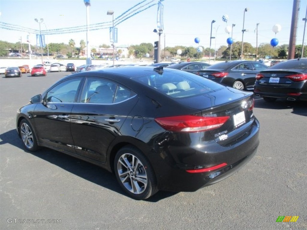 2017 Elantra Limited - Black / Gray photo #17