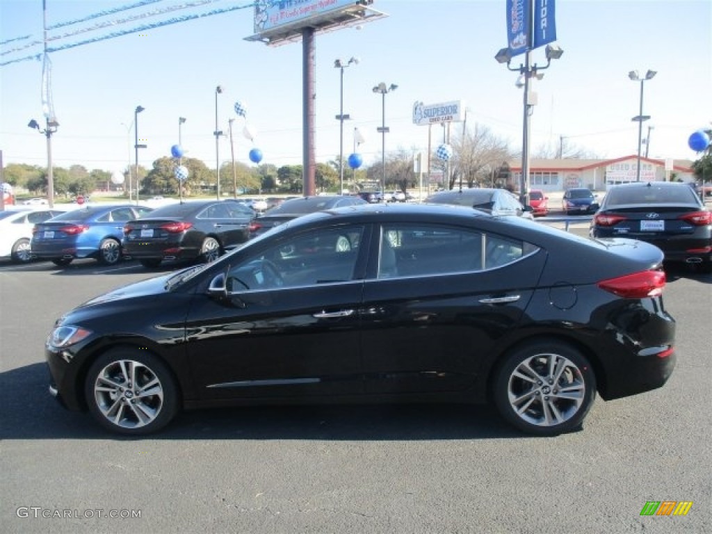 2017 Elantra Limited - Black / Gray photo #18