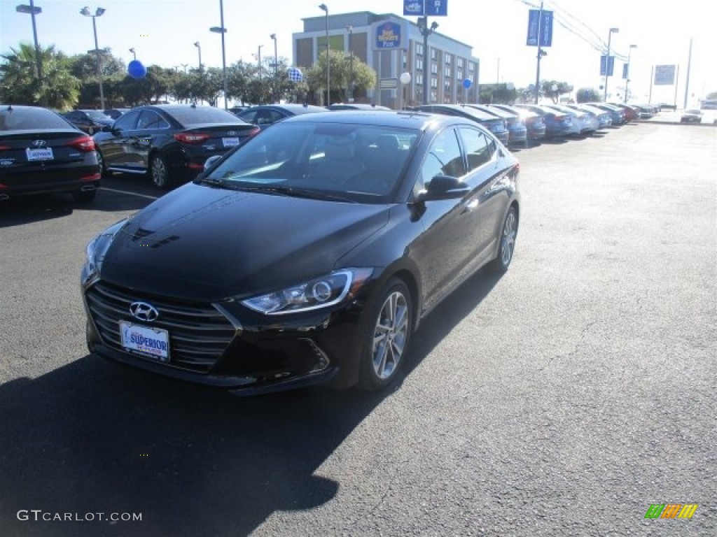 2017 Elantra Limited - Black / Gray photo #19