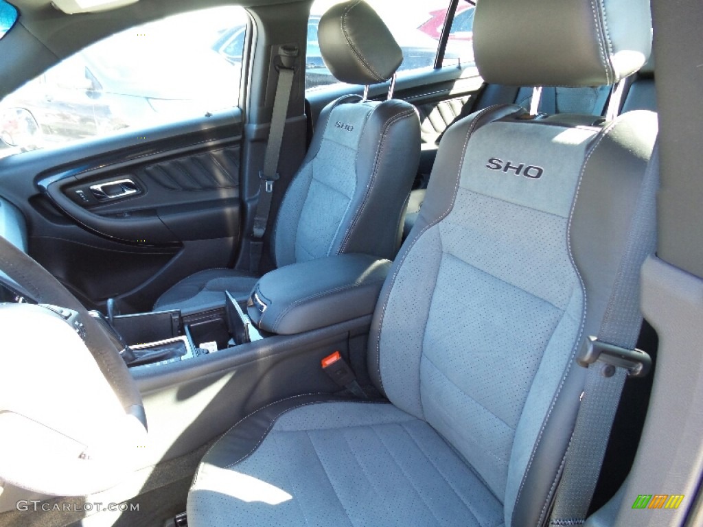 SHO Charcoal Black/Mayan Gray Miko Suede Interior 2016 Ford Taurus SHO AWD Photo #110880961