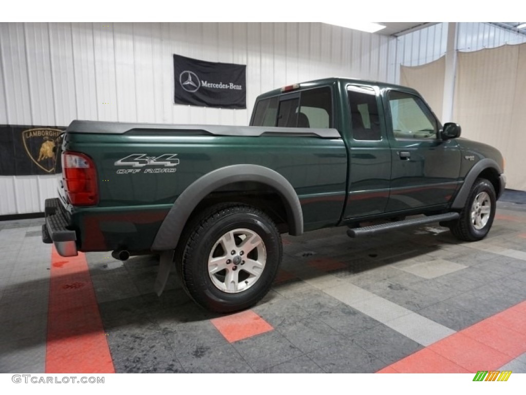 2002 Ranger XLT SuperCab 4x4 - Dark Highland Green Metallic / Medium Prairie Tan photo #6