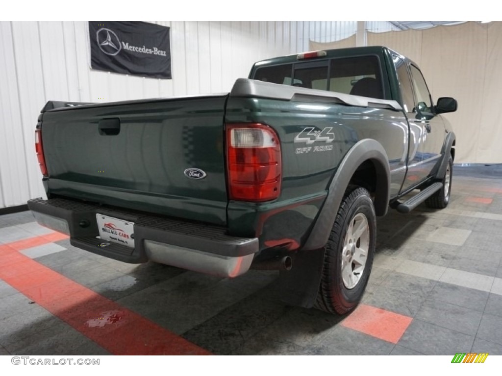 2002 Ranger XLT SuperCab 4x4 - Dark Highland Green Metallic / Medium Prairie Tan photo #7