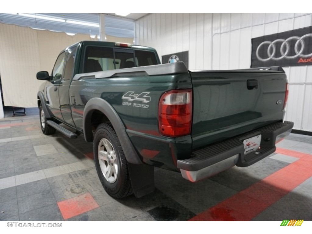 2002 Ranger XLT SuperCab 4x4 - Dark Highland Green Metallic / Medium Prairie Tan photo #9
